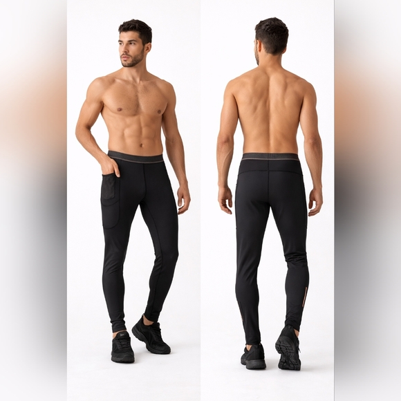 Rei Co-Op Other - REI CO-OP On The Trail Running Tights Mens Large Black Athletic Training Hiking